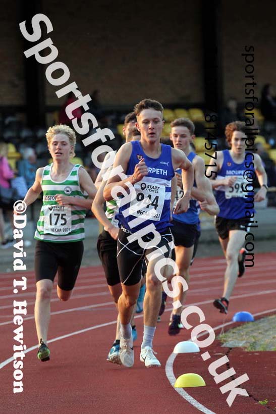 1500 metres, 2021 North East Grand Prix 5, Monkton, Wednesday, July 21st. Photo: David T. Hewitson/Sports for All Pics